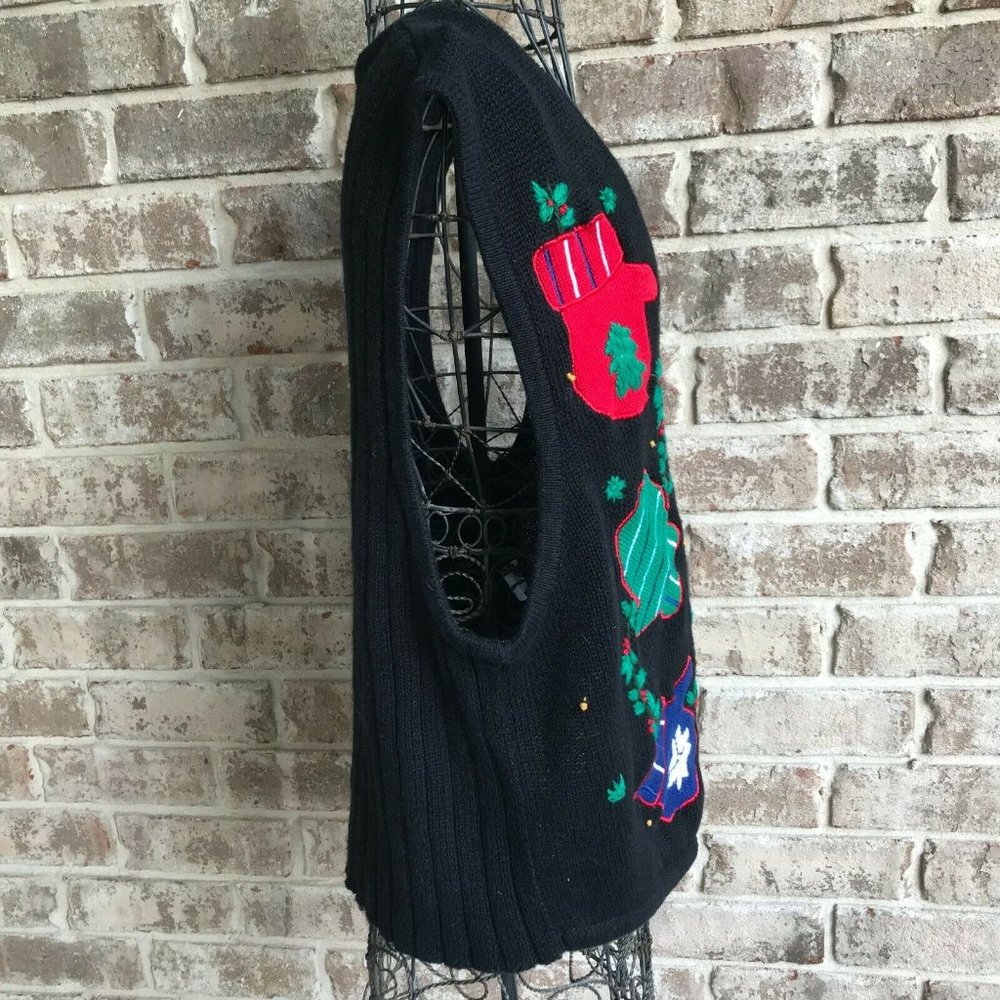 Bryn Connelly Not so Ugly Christmas Vest Large EUC - Picture 9 of 12